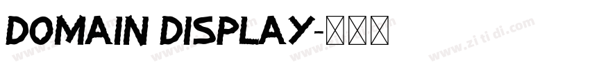 Domain Display字体转换